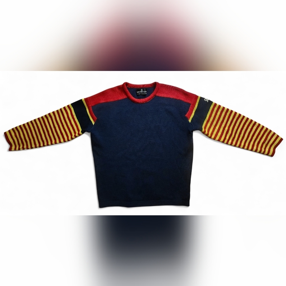 Demetre Vintage 100% Virgin Wool Rugby Sweater Size M Unique Luxury